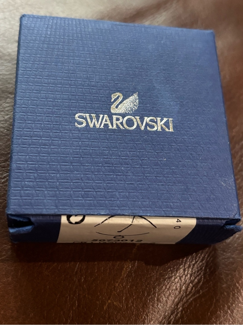 NIB Swarovski Platinum Rhodium Gold Small Charm Necklace